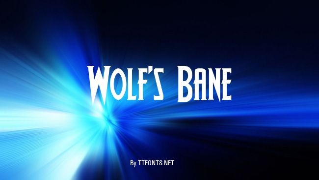 Wolf's Bane example